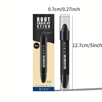 Men's Hair Dye Stick Gray Coverage — Sevich Beard & Hair Color Pen, Hypoallergenic, Sweat-Proof, Water-Resistant, Long-Lasting Formula, 2pcs Set