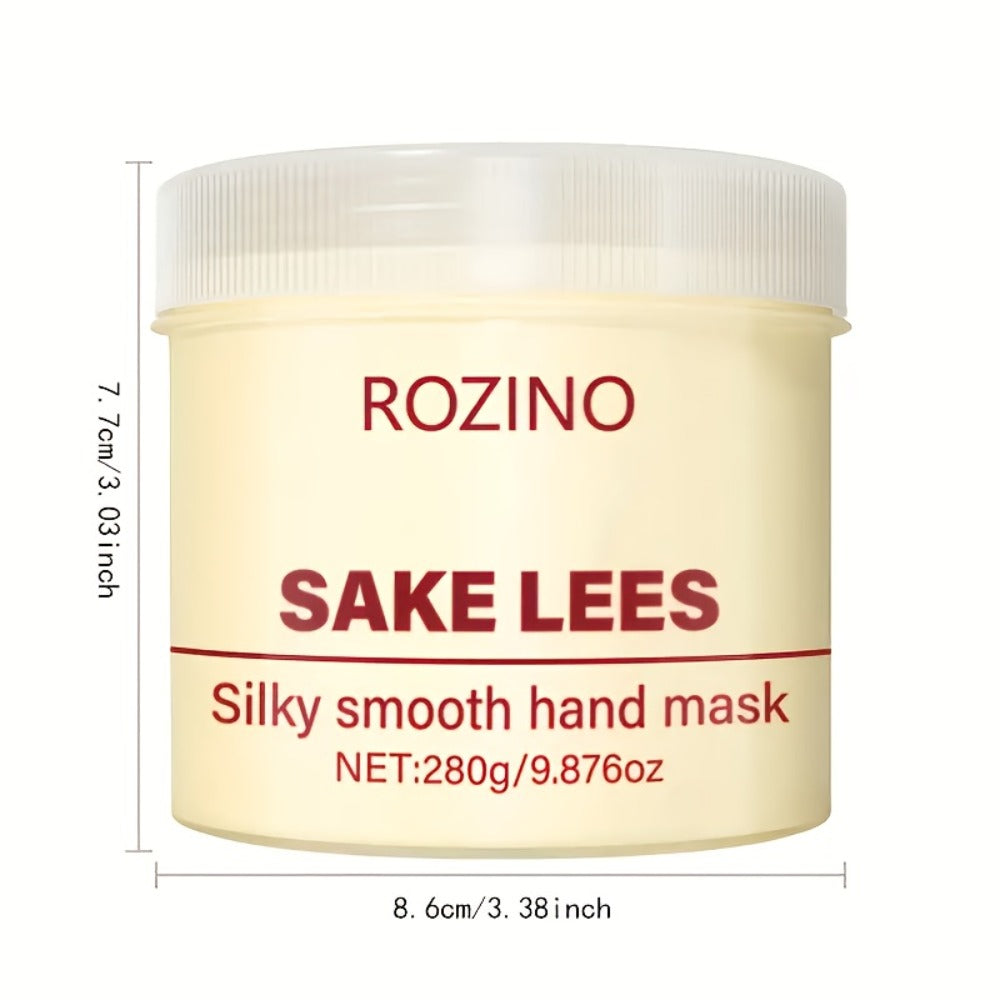 Hand Mask Moisturizing Treatment 280g Distillers Grains Licorice Brightening Formula for Dry Rough Peeling Hands Hypoallergenic Skin Care