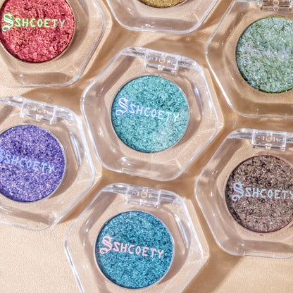 Eyeshadow Palette 12 Shades Chameleon Color-Shifting Matte Shimmer Set with Pearlescent Pigments - Blendable Long-Lasting Eye Makeup Kit for Women All Skin Tones