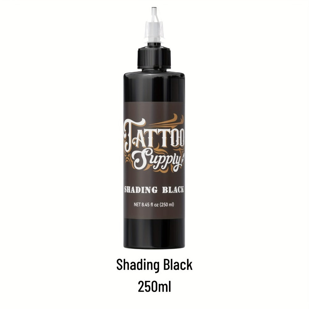 Super Black Tattoo Ink Darkest Outlining Shading Blending Professional Body Art Ink Vibrant Long Lasting Tattoo Supply Neebol 100ml 250ml