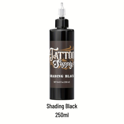 Super Black Tattoo Ink Darkest Outlining Shading Blending Professional Body Art Ink Vibrant Long Lasting Tattoo Supply Neebol 100ml 250ml