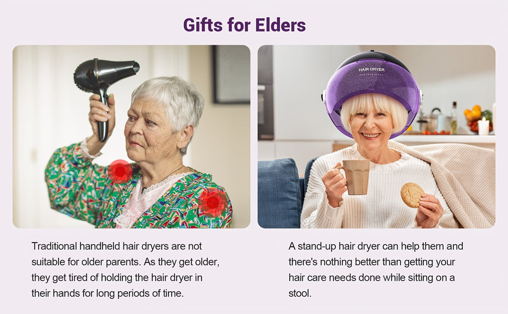 Standing Hair Dryer 1875W Professional Ionic Hooded Hair Dryer