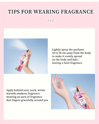 Body Mist for Women Long Lasting Fragrance Hair & Body Spray 8 Fl Oz 236ml Lightweight Floral Fruity Sweet Perfume Mist 14 Scents Daily Use Date Night Gift for Her