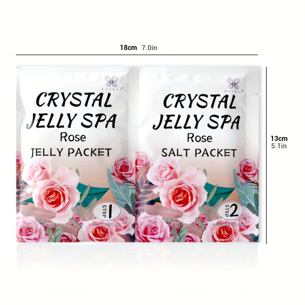 Jelly Spa Foot, 10 Scenarios Available, Bubble Foot Bath Spa, Foot Salt Bath, Used for Foot Skin Care, Four Flavors Lavender, Rose, Lemon, Jelly Foot Bath, Gentle Exfoliation, Treating Foot Bath, Dry Skin, Self Care Daily