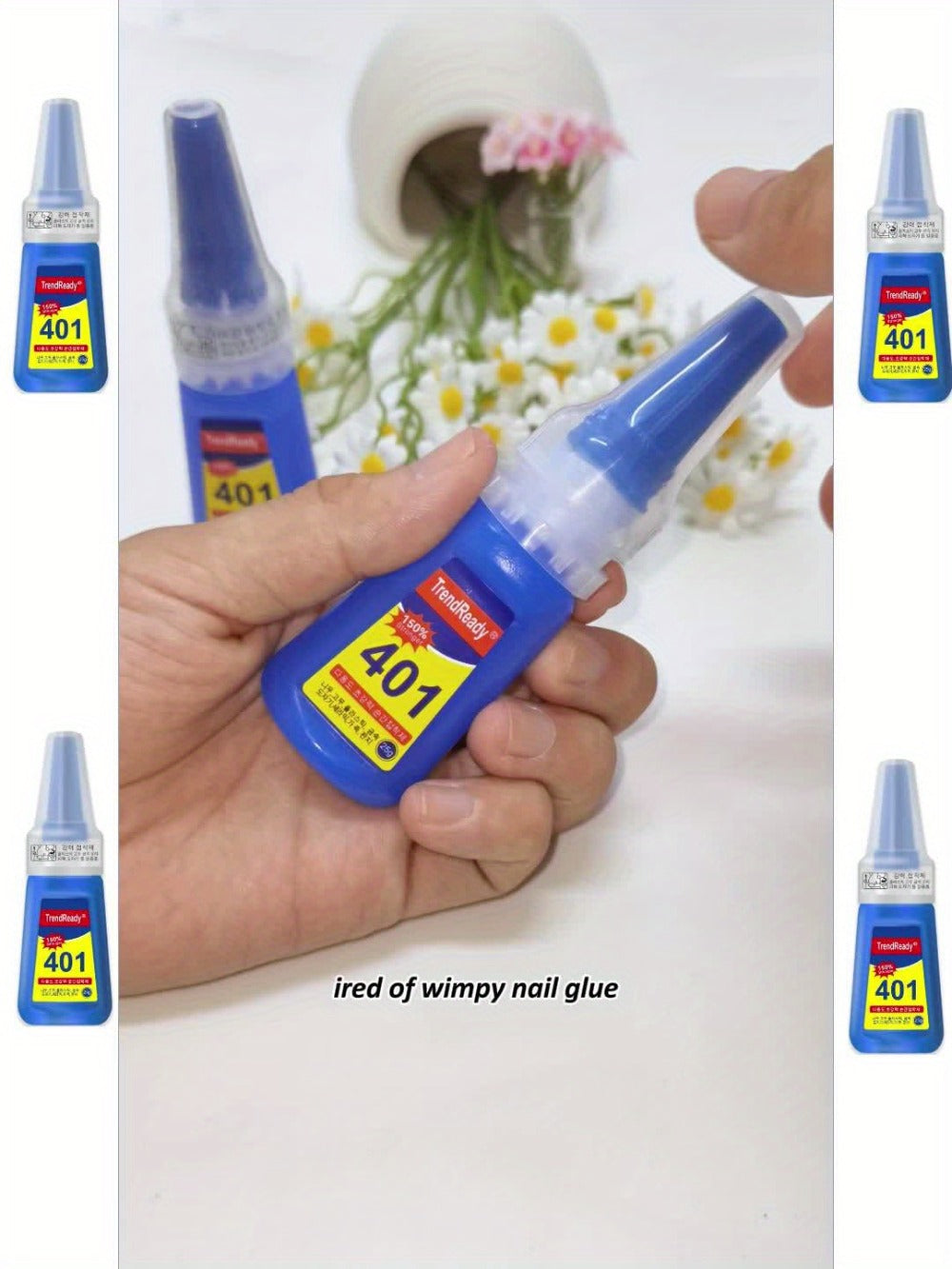 2 Bottles Large Capacity Super Nail Glue | 25G/Bottle Long Lasting, No Lamp Needed, Fast-Bonding, Fast Drying & Waterproof Nail Glue | Extra Hold Nail Glue, Nail Glue for Press on Nails, Fake Nails, Nails Art, Nail Supplies for Women, Nail Glue Set