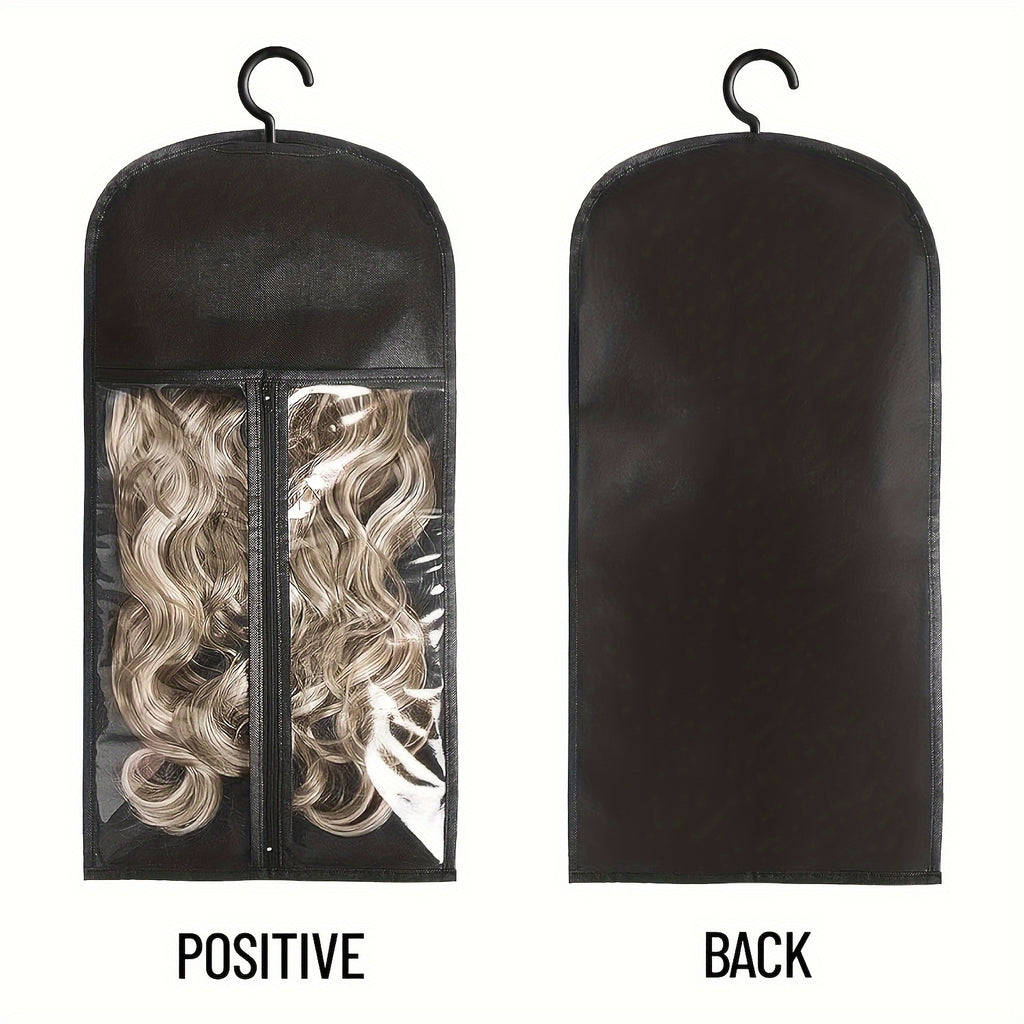 [Durable Wig Storage Bags] 6pcs Durable Wig Storage Bags with Hangers - Hair Extension Organizer for Multiple Wigs & Accessories
