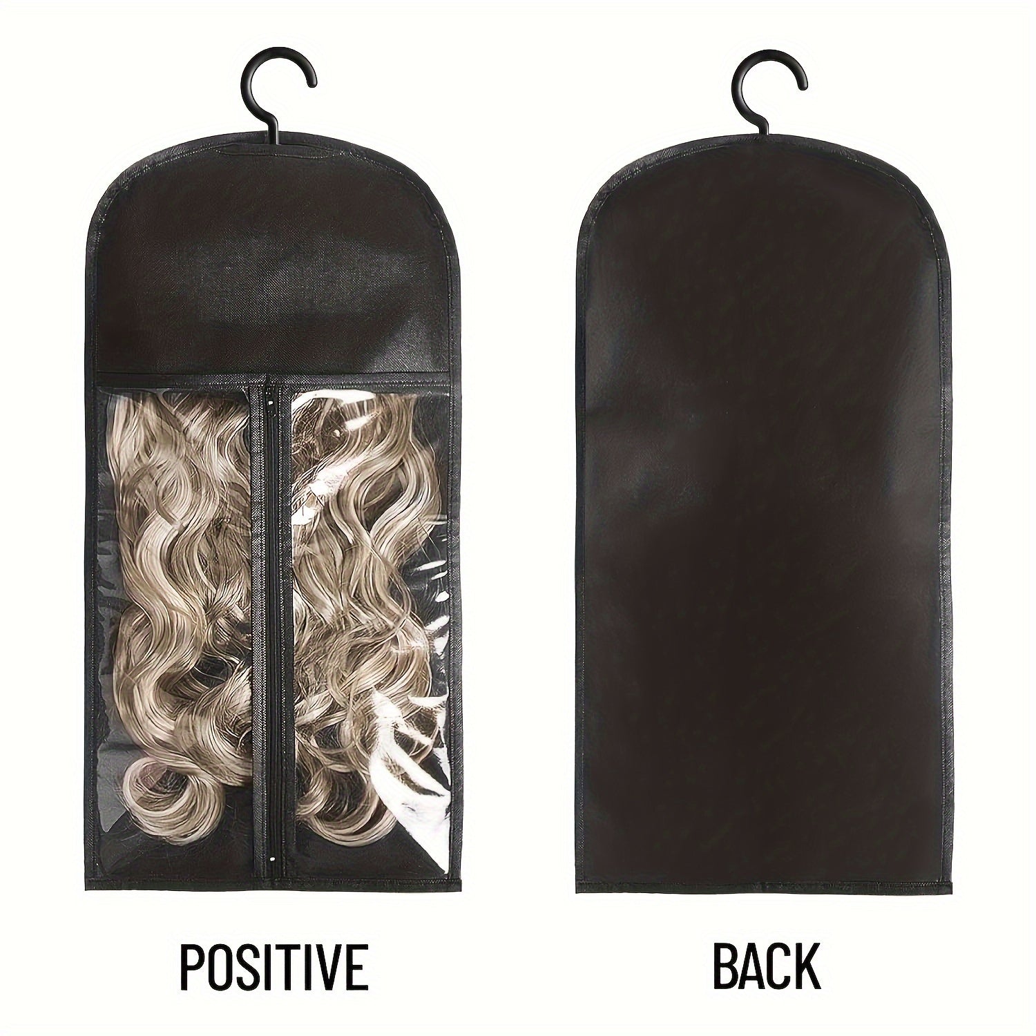 [Durable Wig Storage Bags] 6pcs Durable Wig Storage Bags with Hangers - Hair Extension Organizer for Multiple Wigs & Accessories