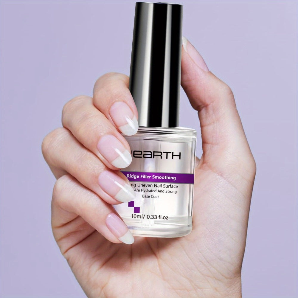 Nail Strengthening Polish 10ml for Thin Brittle Nails Formaldehyde Free with Glycerin Hyaluronic Acid Fast Results Nail Hardener Treatment for Fingernails Toenails All Nail Types Light Beige 0.34oz