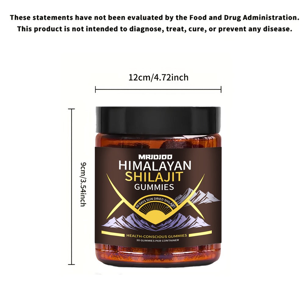 1/2/3Btls SHILAJIT Gummies - Sugar Free, Natural Fulvic Acid, Humic Acid | Sweetened with Manuka Honey, Clean Recipe, Holiday Gift