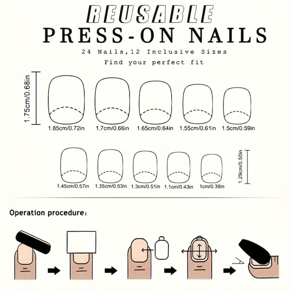 Set of 216 Press-On Fake Nail Stickers, Featuring Short Floral Designs Perfect for Spring And Summer. This Easy And Stylish Pack Includes a Variety of Plant And Flower Combinations, Comes in a Removable Box
