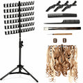 Braiding Hair Rack, Standing Hair Extension Holder Hanger, Hair Divider Rack for Braiding Hair Separator, Display Stand, Gifts for Women