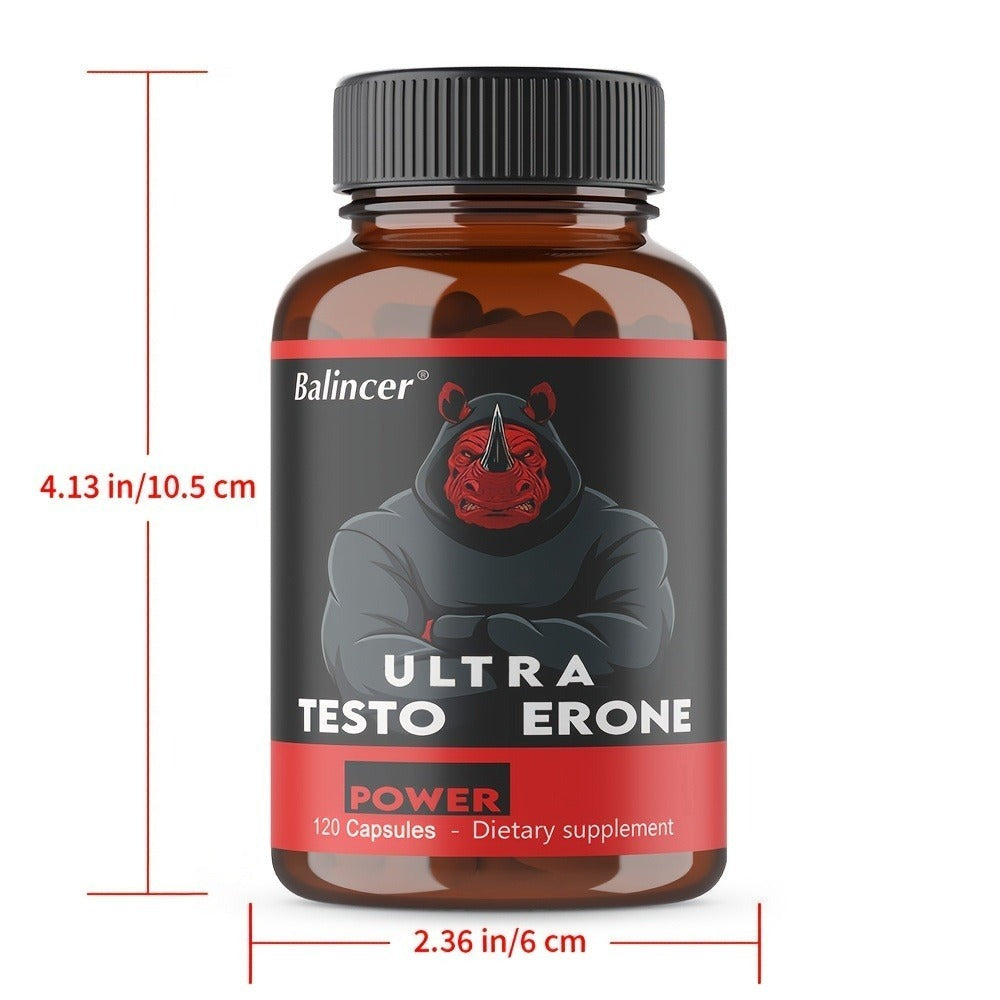Bovine Blood Capsules - Premium Dietary Supplement - Contains Ingredients Such As Maca Root And Saw Palmetto Berries - Supports Overall Health And Daily Vitality - 120 Capsules