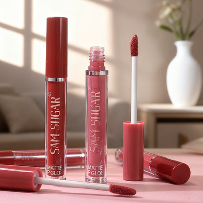 Matte Lip Gloss Set 12 Pieces Long Lasting Waterproof Liquid Lipstick No Spillage Sweat-Proof Color-Resistant Lip Makeup Gift Set