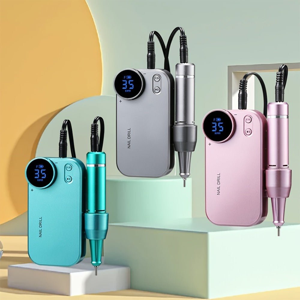 High-power Electric Nail Polisher And Nail Remover For Home And Salon Use, Rechargeable Nail Polishing Machine For Manicure, Pedicure, And Dead Skin Removal, A Perfect Gift For New Year And Christmas.