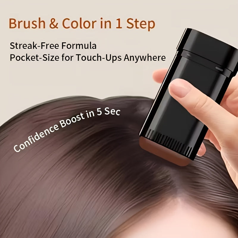 This Is a Versatile Hair Coloring Stick That Includes a Comb, Designed to Be Waterproof And Resistant to Sweat. It Provides Quick Coverage for Gray Hair And Is Easy to Clean. Made with a Plant-Based Squalane Formula