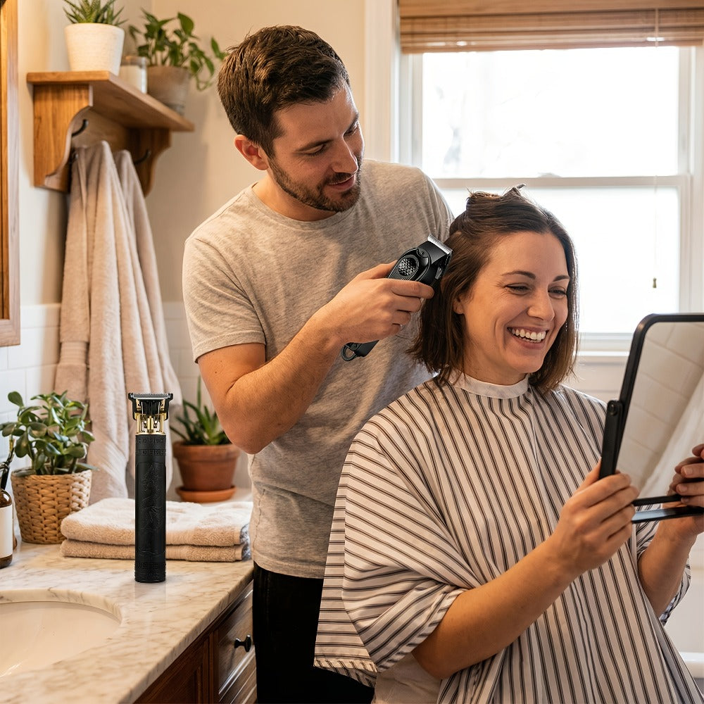 A 2pcs Men'S Grooming Set, Including an Electric Hair Clipper And a Detail Trimmer, with USB Charging And an LCD Display, Is an Ideal Gift for Fathers, Husbands, And Boyfriends on Father'S Day And Birthdays