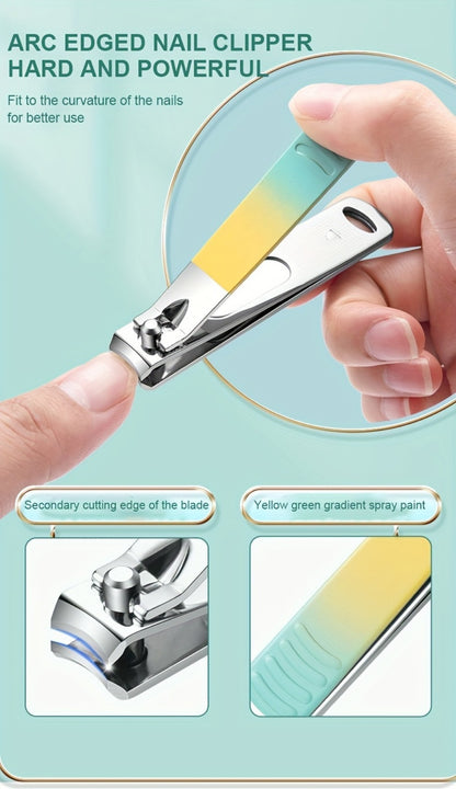 Nail Clipper Set 18 In 1 Professional Manicure Pedicure Kit with Toe Nail Clippers Nail File Cuticle Pusher Portable Travel Case Personal Care Tools Beauty Gift Set for Men Women Family