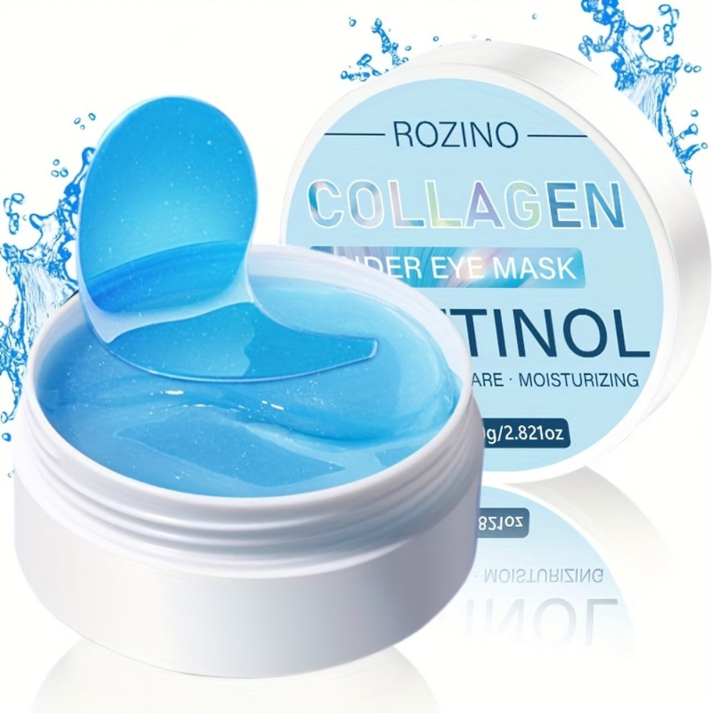 60pcs Of Retinol Collagen Eye Mask, Effectively Firming The Eyes, Deeply Moisturizing And Nourishing, Suitable For Puffiness And Dark Circles, Lifting Smooth Beige Eye Pads, And Reducing Sagging Effects