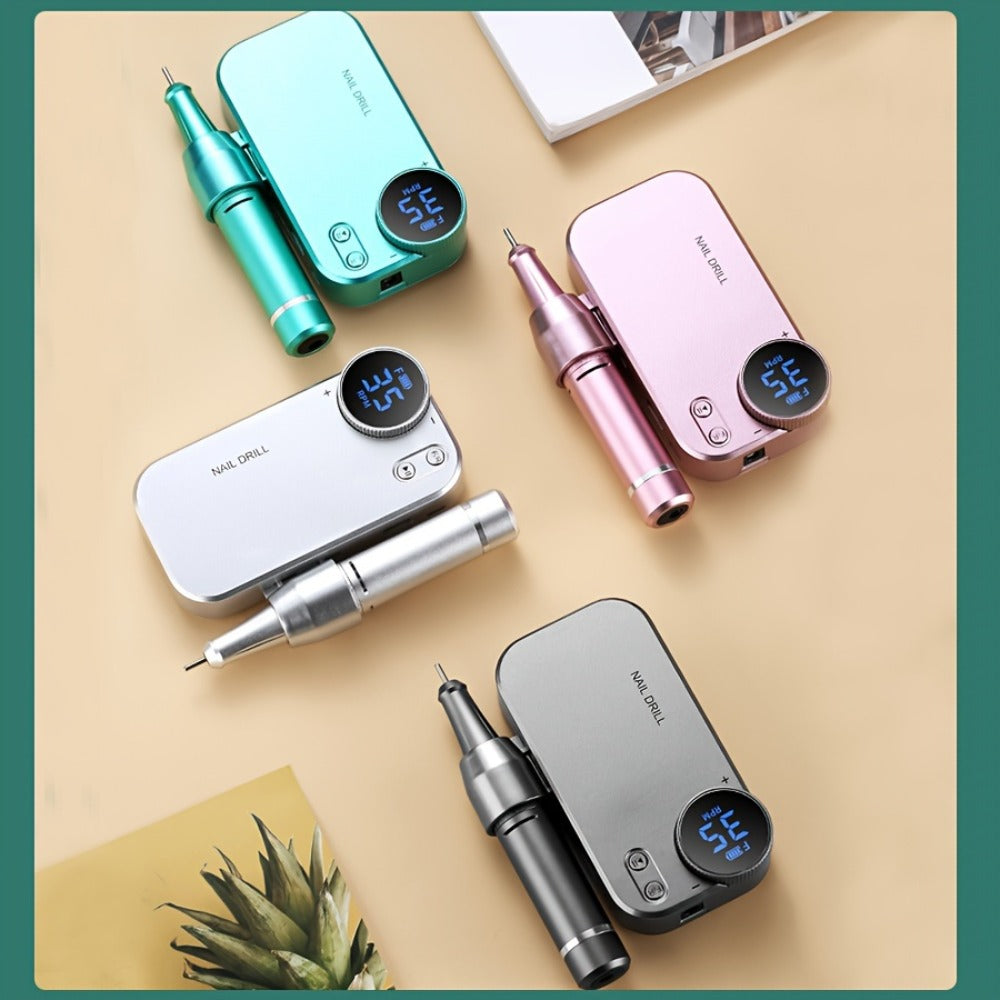 High-power Electric Nail Polisher And Nail Remover For Home And Salon Use, Rechargeable Nail Polishing Machine For Manicure, Pedicure, And Dead Skin Removal, A Perfect Gift For New Year And Christmas.
