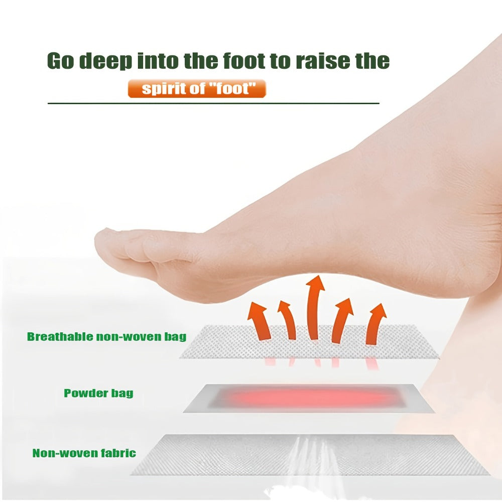 30 Golden Deep Cleaning And Care Foot Pads, Natural Moisturizing Non-alcoholic Foot Pads, Natural Bamboo Vinegar Ginger Powder Plant Ingredients, Foot Massage Pads After Foot Bath - Portable Foot Scrubbing And Care For Home And Office Use