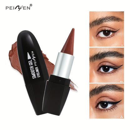 Eyeliner Set 6 Colors - Waterproof Long-Lasting Smudge-Proof Eyeliner Cream, Transfer-Proof Sliding Liner for Eyes & Lips, Black Brown Reddish Brown, Daily & Party Makeup for Women