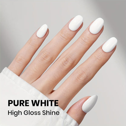 Gel Nail Polish Black White 0.54oz Odorless Soak-Off Durable Manicure Pedicure Professional Nail Gel Easy Application Elegant Design MISS MISIDY