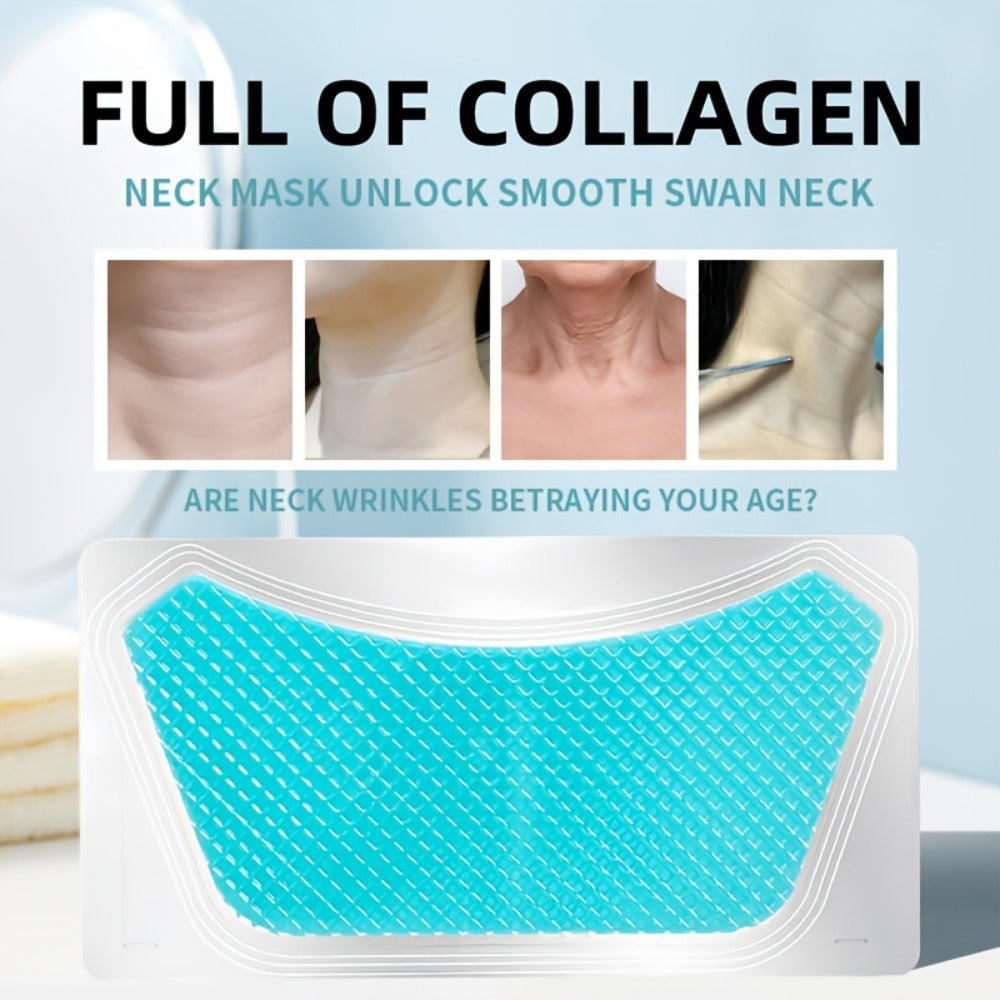 5pcs Bio Collagen Neck Lift Mask Patch, Moisturizing And Brightening Gel, Easily Absorbed, Appearance of Wrinkles, Aging And Sagging Skin, Makes Skin Look Smoother And Firmer, Makes Skin Younger-Looking, Neck Mask, Skincare