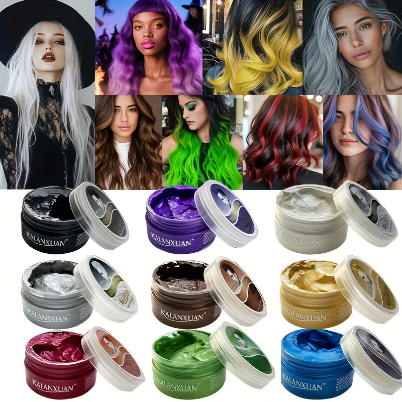 Disposable Color Hair Dye Wax: Y2K Dye Wax, DIY Styling Cream, Perfect for Parties & Holidays, Hair Color Wax