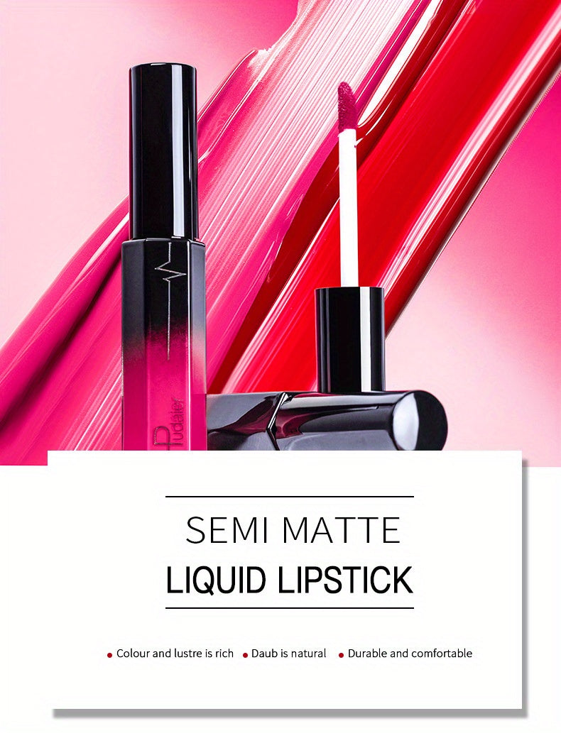 [Matte Mist Lip Gloss] Pudaier Matte Mist Lip Gloss Long-Lasting Color Not Easy to Stick to The Cup, Anti-Smudge Lip Glaze Liquid Lipstick, Velvet Matte Lipstick Lipsticks Waterproof Long Lasting 24 Hours