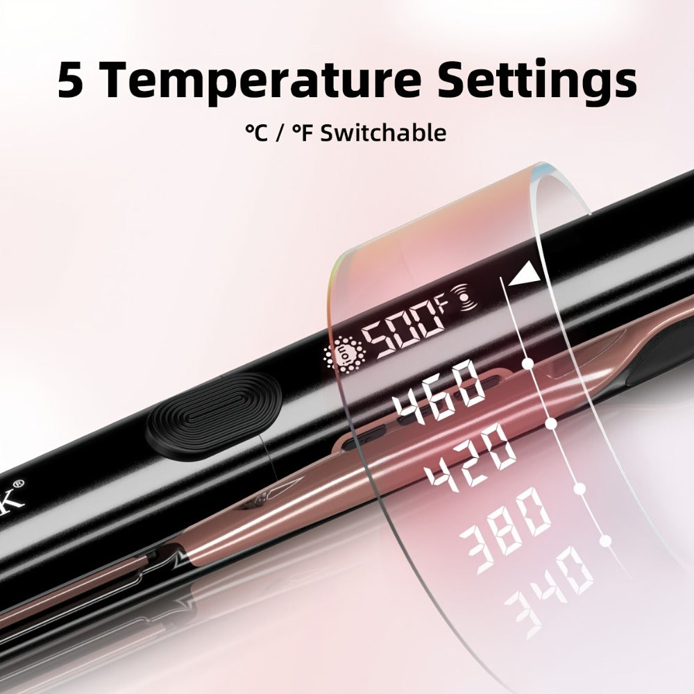 Hair Straightener Professional 500F High Temperature Hair Irons Plasma Keratin Hair Flat Iron for Frizzy Hair Recovers The Damage (2inch)