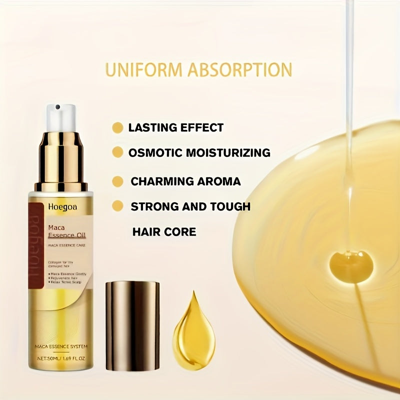 3pcs Collagen Hair Care Set, Comes With Head Massage Brush, Collagen Hair Mask, Keratin Free Wash Conditioner, Collagen Hair Care Essential Oil, Contains Moroccan Nut Seed Oil, Rosemary, Repairs Damaged Hair, Moisturizes, Perfect Girl Gift