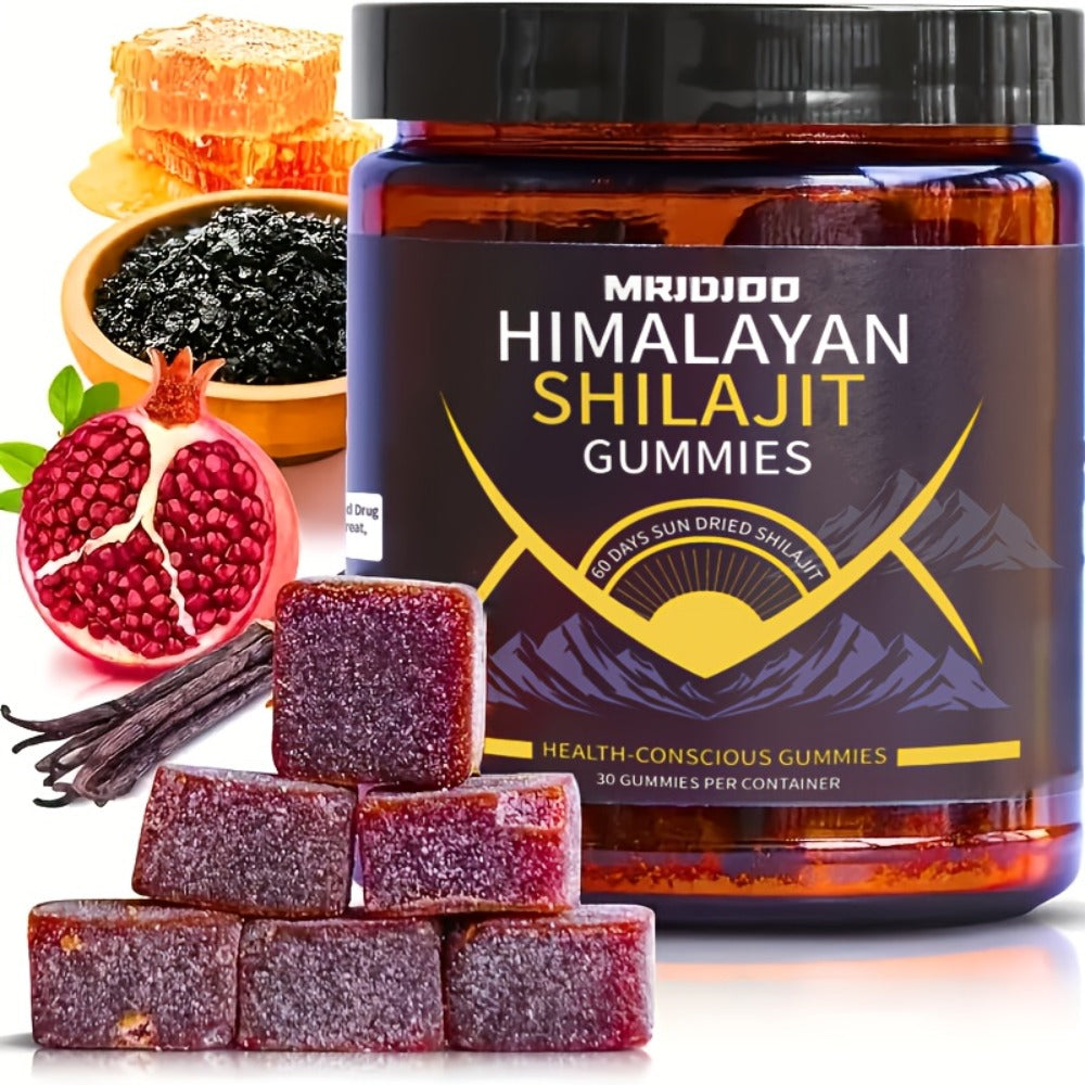 1/2/3Btls SHILAJIT Gummies - Sugar Free, Natural Fulvic Acid, Humic Acid | Sweetened with Manuka Honey, Clean Recipe, Holiday Gift