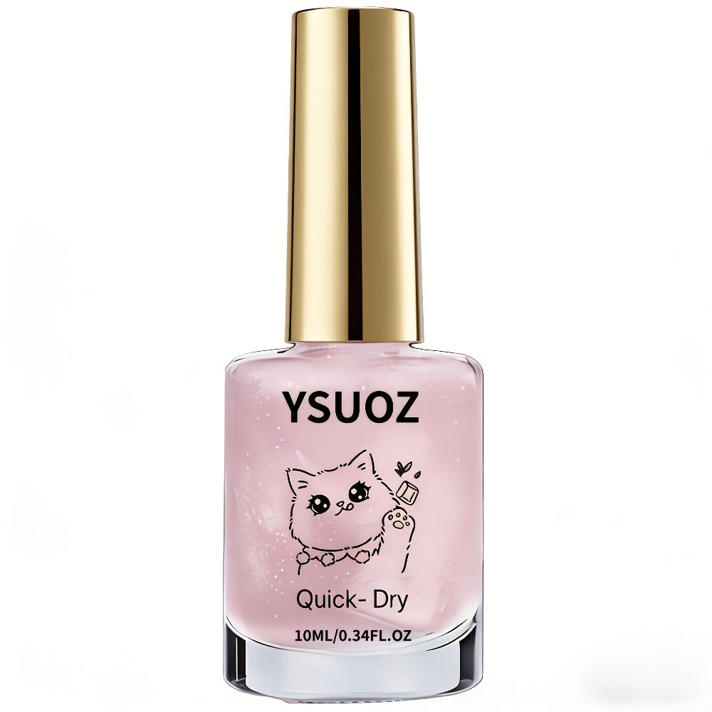 Pink Mother-Of-Pearl Pearl Strengthening Oil- Quick-Drying, No Need for a Curing Lamp, Durable Formula, Pearl Effect Brightens Nails, Suitable for Weak Or Soft Nails, Exclusive for Busy Professionals
