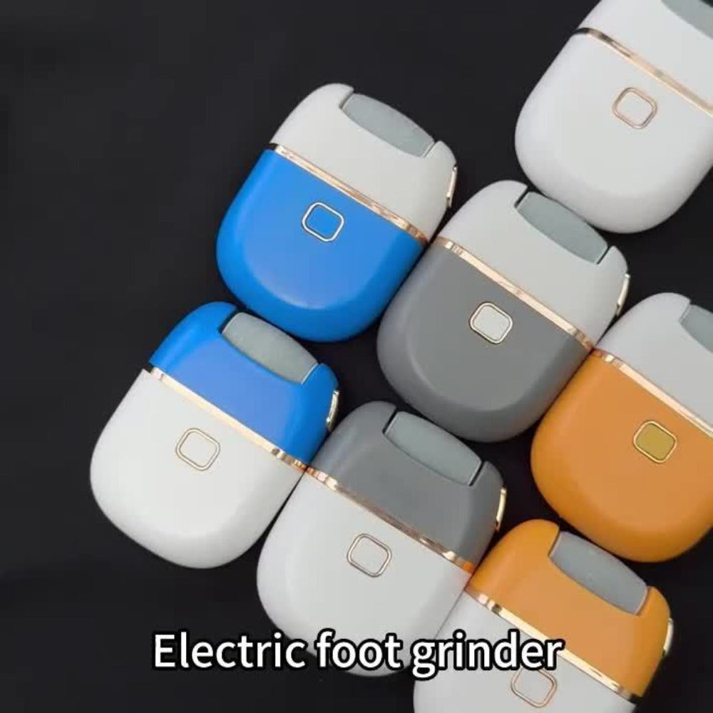 2Set 6Heads And 1Set 3Heads, Rechargeable Electric Foot Grinder for Cracked Heels & Removal - Thick Light Beige Polishing, 3Replacement Grinding Heads, 2Speed Settings, Portable And Easy to Use with USB Charging, IPX5