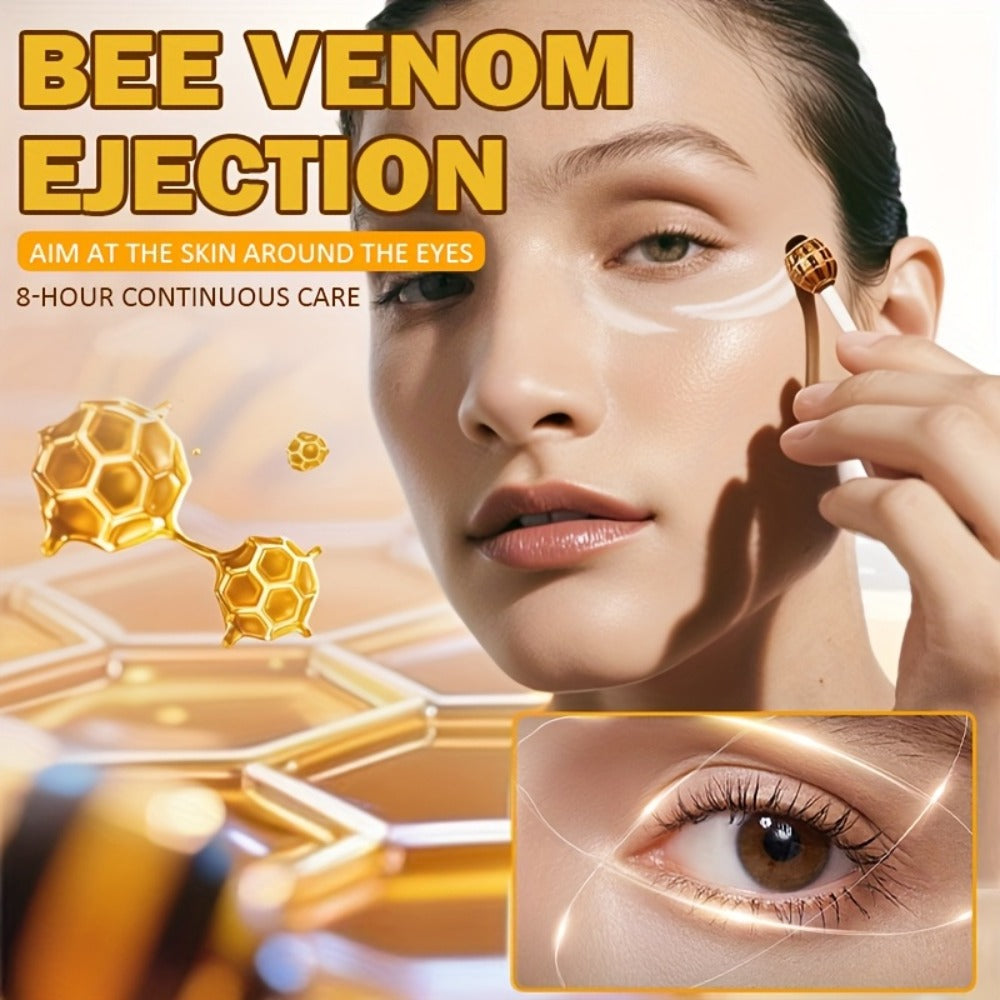 Buy One, Get Four Free. 5pcs Instant Lifting and Firming Bee Venom Eye Cream, Immediate Lifting and Firming Eye Antioxidant, Suitable for Puffy Eyes and Dark Circles, the Appearance of Dark Circles, Bags, and Wrinkles, Signs of Aging, Witness
