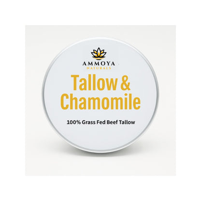 Tallow Balm Grass-Fed Moisturizer Natural Handcrafted Skin Balm for Dry Skin Hands Legs Body 3 Scents Chamomile Rose Honey Frankincense Myrrh Nourishing Whipped Tallow Skin Care Balm Unisex