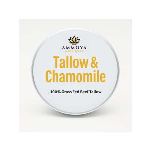 Tallow Balm Grass-Fed Moisturizer Natural Handcrafted Skin Balm for Dry Skin Hands Legs Body 3 Scents Chamomile Rose Honey Frankincense Myrrh Nourishing Whipped Tallow Skin Care Balm Unisex