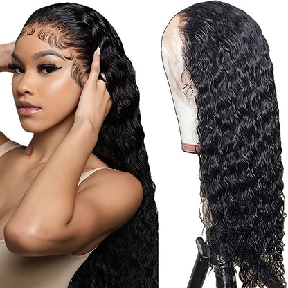 Lace Front Wig Human Hair 13x4 HD Lace Frontal Body Wave Wig Pre Plucked Glueless 180% Density Natural Hairline for Women