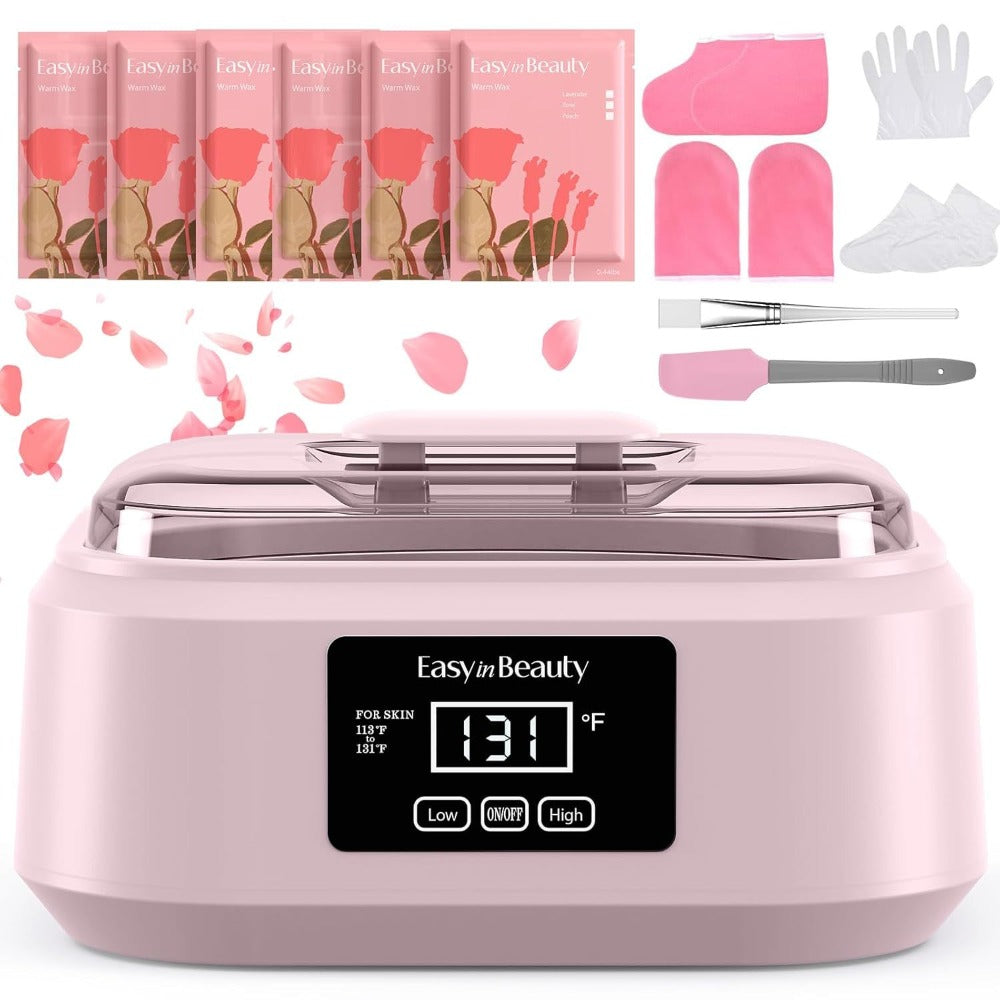 Paraffin Wax Machine for Hand and Feet, Touchscreen 3000ml Paraffin Wax Warmer with 6 Packs Wax (2.64 lbs), Paraffin Hot Wax Spa, Paraffin Bath for Home Use