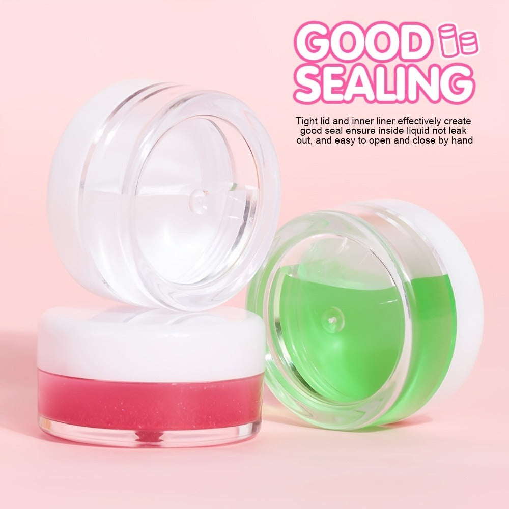 60 Mini Cans, 5g Plastic Cosmetic Cans, Bottles, Round Cans, Plastic Containers with Lids, Travel Essentials Cosmetic Cans, Mini Bottles