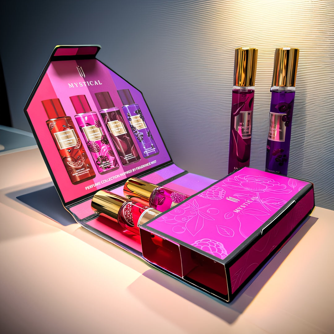 MYSTICAL Women'S Perfume Gift Set, Fresh Fruity Scent, Unisex, Convenient Travel Size, Distinct Fragrance Layers with Lasting Front, Middle, And Back Notes, Ideal for Mother'S Day, Valentine'S Day, Birthday Gift Suggestions, Perfect for Dating Gifts