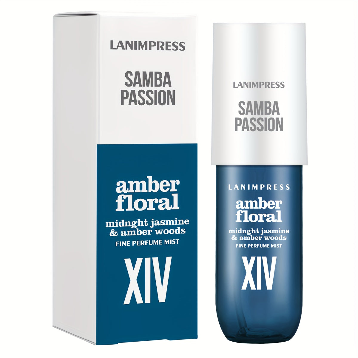3.0 FL OZ NEW Look Samba Passion Body & Hair Fine Perfume Mist With Amber Floral Notes Perfect For Halloween Christmas Valentine'S Day Gift Or Everyday Wear For The Modern Lady Travel Size Long Lasting Perfume Spray