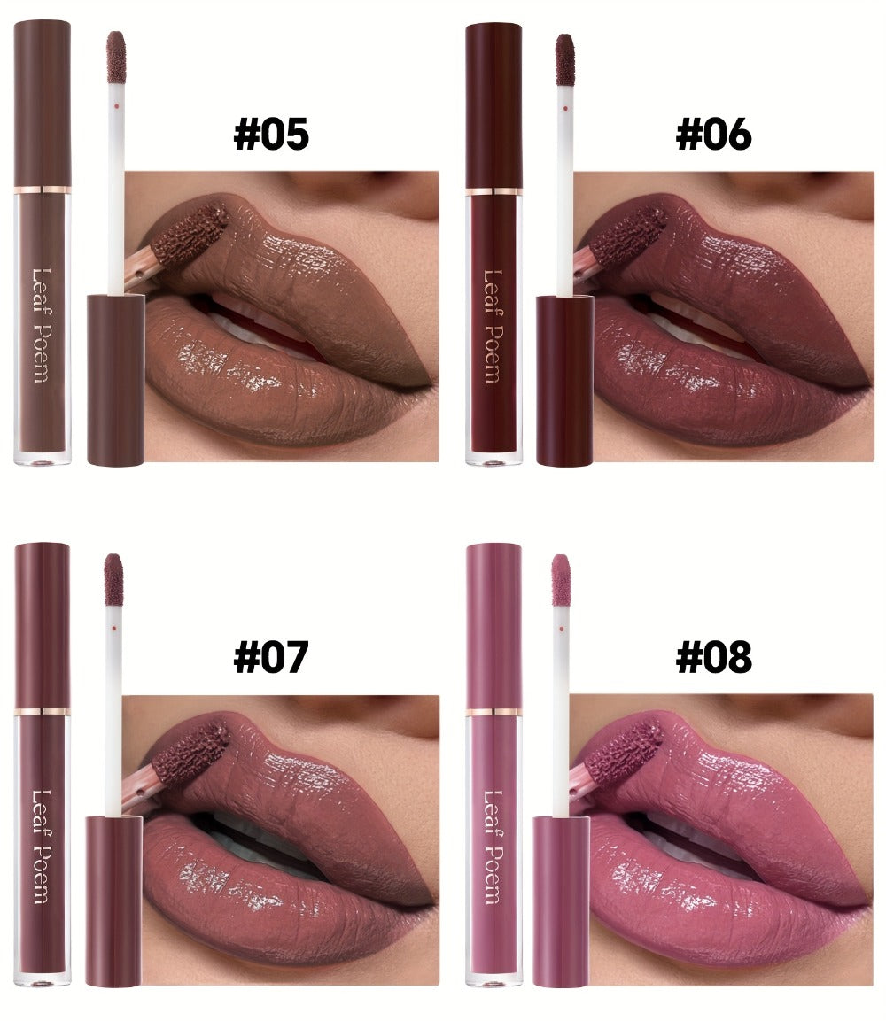 Lip Gloss Set 12pcs Long-Lasting Moisturizing Waterproof - High Color Payoff Non-Stick Non-Fading Formula for All Skin Tones - Hydrating Glossy Lip Makeup for All-Day Wear - Perfect Holiday Gift Set
