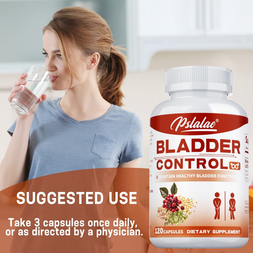 Bladder Control - with Cranberry, Pumpkin Seed, Soy Germ, Supports Urinary Tract Health, Supports A Good Night Sleep, for Women & Men - 120pcs