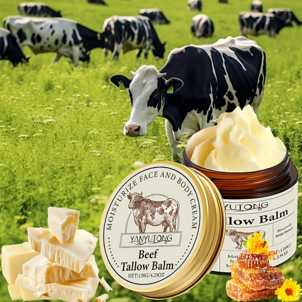 100% Grass And Forage Product Mixed With Vanilla Butter Body Cream Facial And Body Care Cream - Moisturizes The Skin, Improves Dry And Rough Skin - Suitable For Sensitive Skin