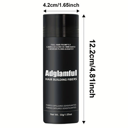 Hair Building Fibers 30g Large Size - Natural Look Thinning Hair Concealer for Volume & Thickness | Covers Hairline | Unisex | Black & Dark Brown