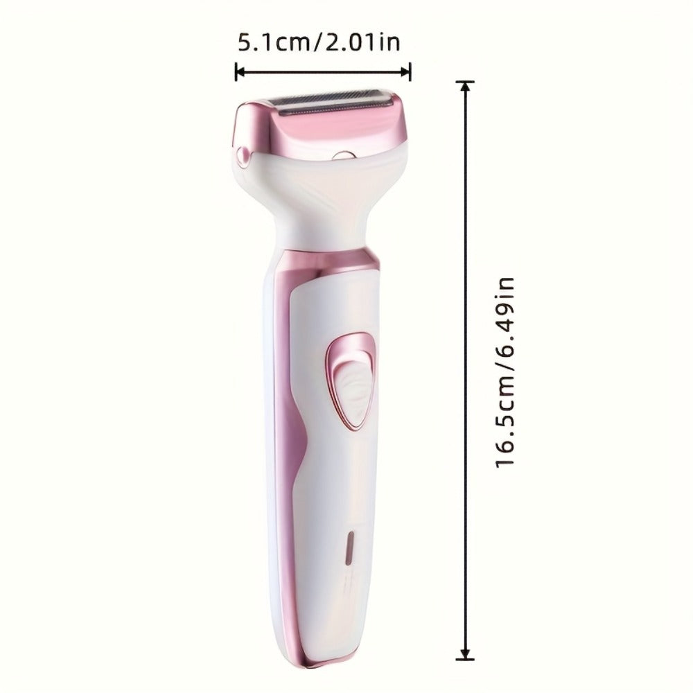 Women'S Electric Shaver, 4-In-1 Rechargeable Contouring Set, Suitable for Face, Nose, Legs And Armpits, Painless Bikini Trimmer, Portable Rechargeable Hair Shaver