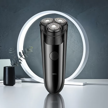 Electric Shaver for Men — Multifunctional Rotary Shaver, USB Rechargeable Grooming Kit for Daily Shaving & Travel | Cordless Men's Electric Razor Blue & Black