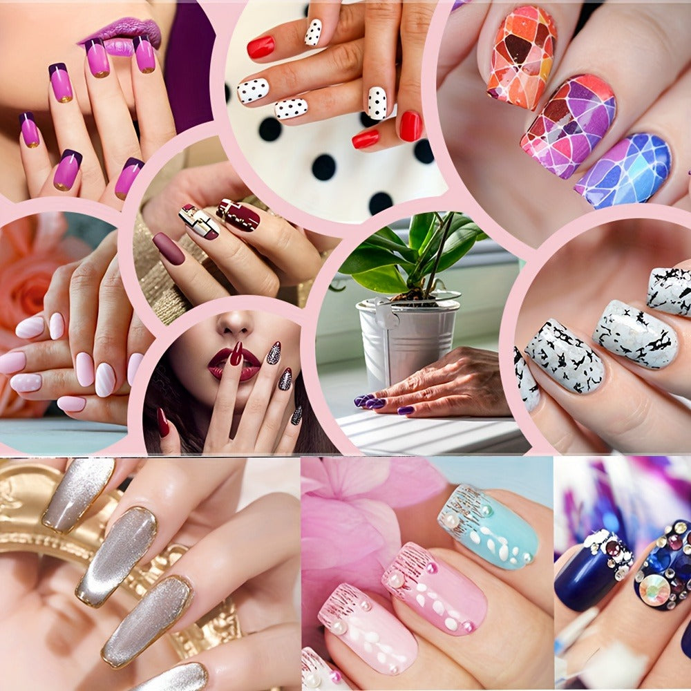 72-in-1 Stainless Steel Nail Art Tool Set with LED Nail Lamp, Glue Drying Machine, Nail Polisher, Nail Polish Brush, Nail Art Drill Pen, Finger Divider, Gel Nail Polish Kit, Nail Art Accessories, Manicure Kit, Makeup Tools, Holiday Gifts