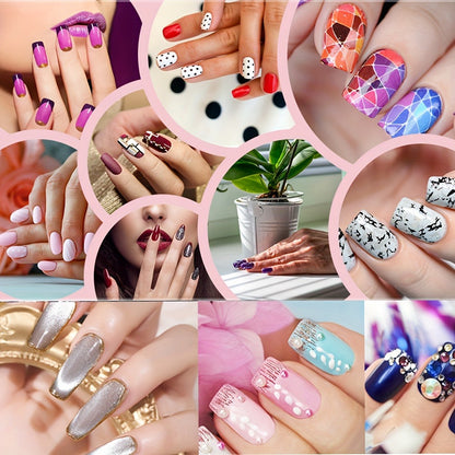 Nail Art Kit 72-in-1 Complete Manicure Set with LED Nail Lamp, Gel Polish, Nail Drill Pen, Nail Polisher, Glue Drying Machine, Polish Brush, Finger Divider & Nail Art Accessories – Professional Home Nail Kit